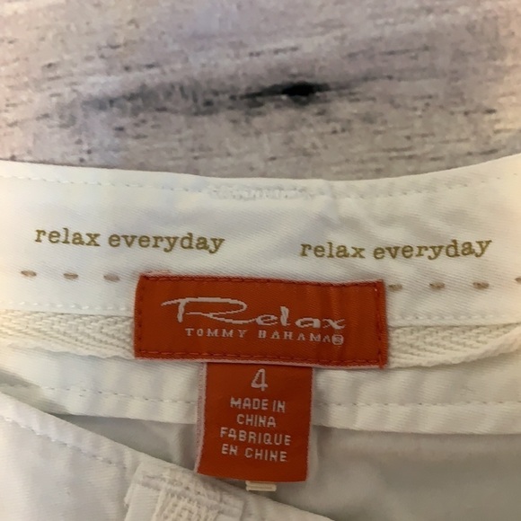 Tommy Bahama White Bermuda Style Chino Shorts - Picture 9 of 13